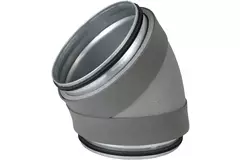 Thermoduct geïsoleerde bocht 45 graden diameter 125 mm