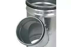 T-stuk Ø 80mm - Ø 80mm voor spirobuis (45°)