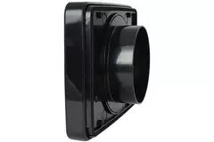 Vent-Axia Lo-Carbon iQ platte design badkamerventilator ZWART Ø 100 - 125 mm
