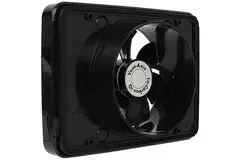 Vent-Axia Lo-Carbon iQ platte design badkamerventilator ZWART Ø 100 - 125 mm