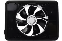 Vent-Axia Lo-Carbon iQ platte design badkamerventilator ZWART Ø 100 - 125 mm