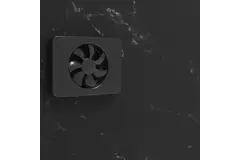 Vent-Axia Lo-Carbon iQ platte design badkamerventilator ZWART Ø 100 - 125 mm