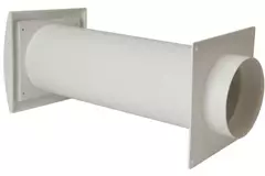 Geveldoorvoer SPK4 Ø125mm met beweegbare lamellen