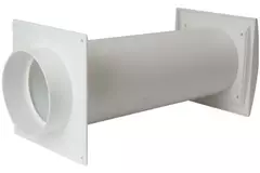 Geveldoorvoer SPK4 Ø125mm met beweegbare lamellen