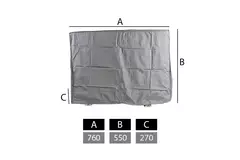 Afdekhoes voor buitenunits small 760 x 550 x 270 mm