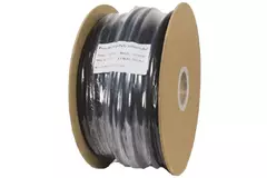 Soepele zwarte rubberkabel 3 x 2,5 voor buiten, rol 50 meter