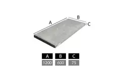 Lichtgewicht beton plaat 1200 x 600