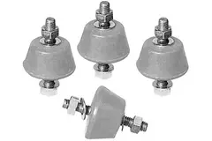 Vibratiedempers voor buitenunits set van 4 stuks