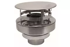 Clapet concentrique de 80 - 125 mm de diamètre I316/I304 (D0,5/D0,5) (à l'exclusion de caoutchouc d'étanchéité pour conduit interne)