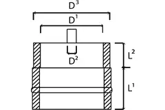 DW diameter 100 (100/150) condensdop (I316L/I304)