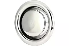 RVS ventilatie afvoer ventiel Ø 80 mm met montagebus - DVS080Y/1