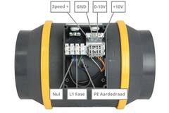 Ruck ETAMASTER buisventilator met EC motor 810m³/h - Ø 160 mm + bediening potentiometer 10 kO