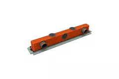 Ergovent instucbaar frameloos lijnrooster 1000 mm met aansluitdiameter 75 mm - profiel