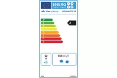 Récupérateur de chaleur HRU 350 ECO unit HR RFT High-rise 350m3/h de Itho Daalderop - fiche européenne