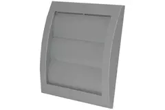 Lamellenrooster overdruk ventilatierooster 150x150 diameter: 100 grijs - ND10ZP