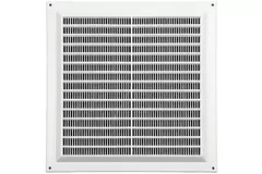 Ventilatierooster vierkant met grill 250x250 wit - VR2525