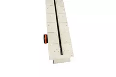 Ergovent instucbaar frameloos lijnrooster 1050 mm met aansluitdiameter 75 mm - modulair - 1 sleuf