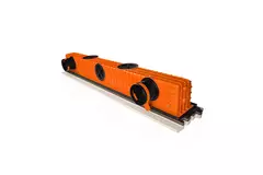 Ergovent instucbaar frameloos lijnrooster 1050 mm met aansluitdiameter 75 mm - modulair - 1 sleuf