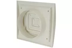 Plafondrooster vierkant 150x150 diameter: 100 wit - ND10G