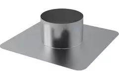 Thermoduct aluminium plakplaat voor dakdoorvoer diameter 355 mm (aluminium gelast)