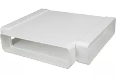Rechthoekig kunststof T-stuk 220X55mm - KT25