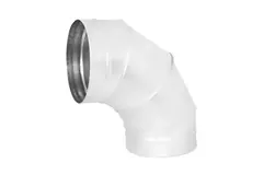 Spiro bocht 250 mm 90 graden (sendz. verz.) RAL9010