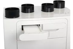 Vent-Axia WTW Sentinel Kinetic Advance 250SX inclusief voorverwarmer - Links - 250m³/h