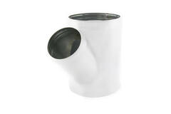 Té de Ø 315 mm - Ø 250 mm pour conduit rigide galvanisé (45°) - sur mesure RAL9010
