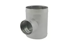 Té de Ø 315 mm - Ø 315 mm pour conduit rigide galvanisé (90°) - sur mesure RAL7035