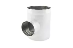 Spiro t-stuk diameter 80 mm - 80 mm (90 graden) (sendz. verz.) RAL9010