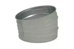 Spiro bocht 250 mm 15 graden (sendz. verz.) RAL7035