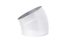 Coude spiralé rond 30° Ø 80 mm pour conduit rigide galvanisé - sur mesure RAL9010