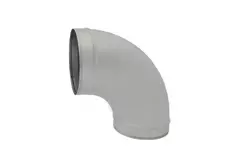 Spiro bocht 150 mm 90 graden (sendz. verz.) RAL7035