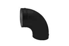 Coude spiralé rond 90° Ø 100 mm pour conduit rigide galvanisé - sur mesure RAL9005