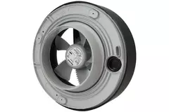 Badkamer ventilator Svara met timer, vocht- en lichtsensor 100-125mm (app-gestuurd) ZWART