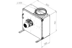 Ventilateur de caisson gaz de combustion F400 - MPS 450 D4 F4 30