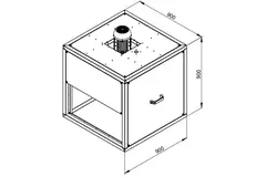 Boxventilator rookgas met lineaire flow - MPC 500 D4 F4 TI30