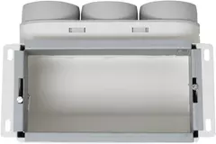 Vent-Axia Uniflexplus wandcollector boven 3 x Ø69 incl. 2 x Ø69mm afdichtdeksels
