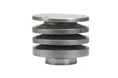 Ronde dakkap toe- en afvoer met lamellen Ø160 mm