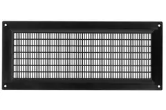 Ventilatierooster rechthoekig met grill 130x300 zwart - VR1330M