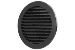 Schoepenrooster diameter 100 mm zwart - VR100M