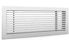 Grille à barres pour fixation murale avec clips - 1200x200 mm