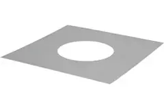 Afdekplaat diameter  350 mm vierkant I304 (D0,6)