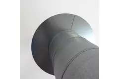 Afwerkrozet Ø 100 mm sendz. verzinkt (2 delen)