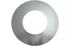 Afwerkrozet Ø 80 mm sendz. verzinkt (2 delen)