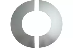 Afwerkrozet Ø 100 mm sendz. verzinkt (2 delen)