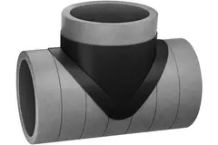 Geïsoleerd T-stuk EPS diameter 125mm