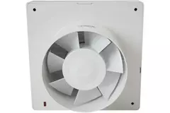 Badkamerventilator Ø 100 mm Wit met automatische sluitklep, timer en vochtsensor - luxe X100ZHT