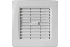 Badkamerventilator Ø 100 mm Wit met automatische sluitklep, timer en vochtsensor - luxe X100ZHT