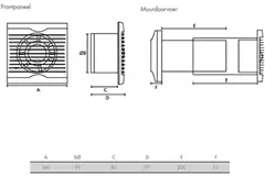 Vent-Axia Azur SELV 12V badkamer- en toiletventilator Ø100